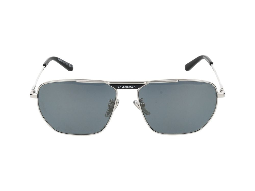 Balenciaga Silver Bb0298sa Metal Frame Sunglasses