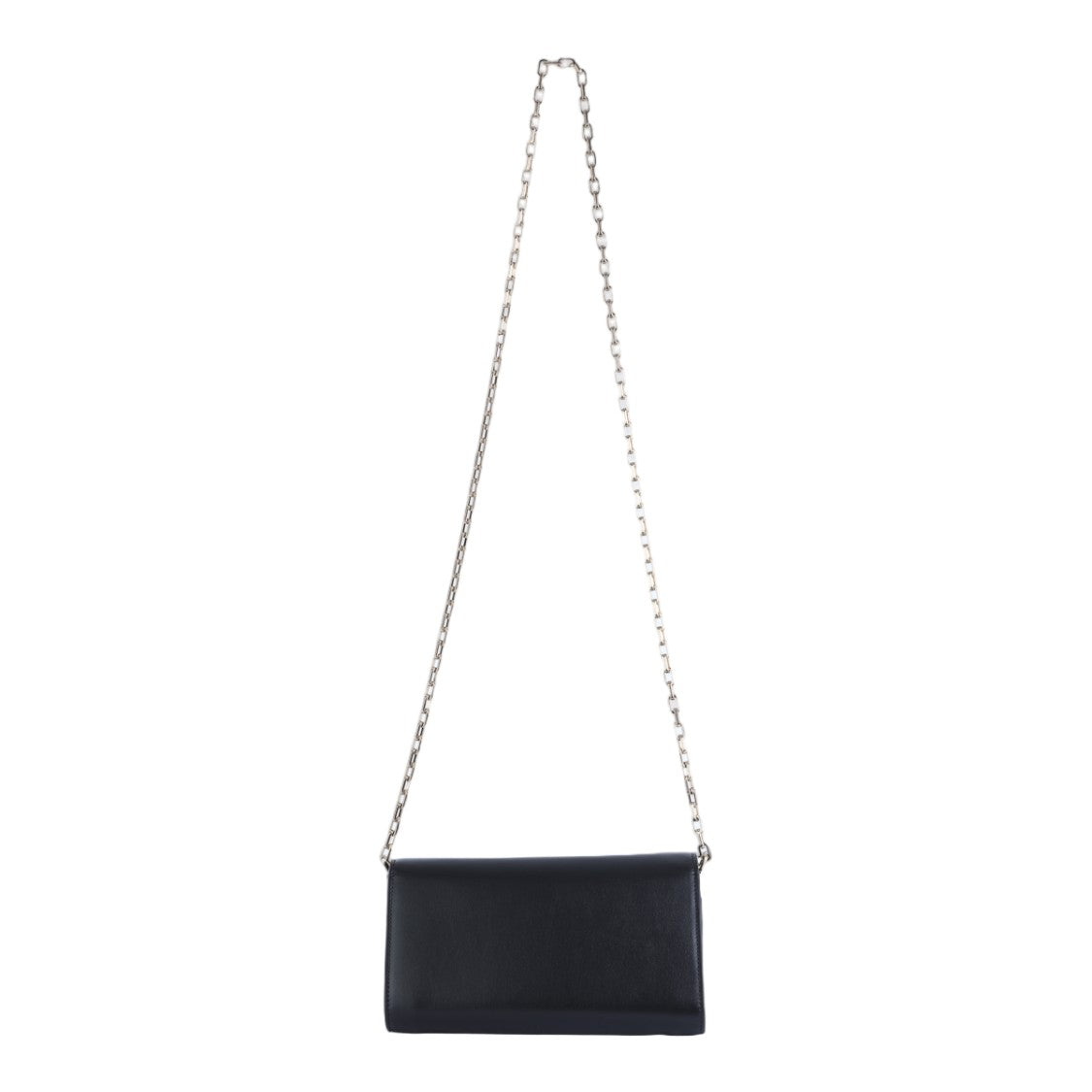 Christian Louboutin Rectangular Black Bag With Flap Closure And Chain Strap