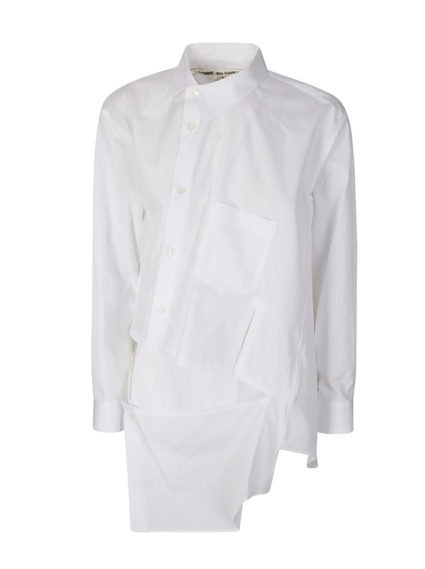 Comme Des Garçons Avant-Garde Asymmetrical Shirt With Cutout