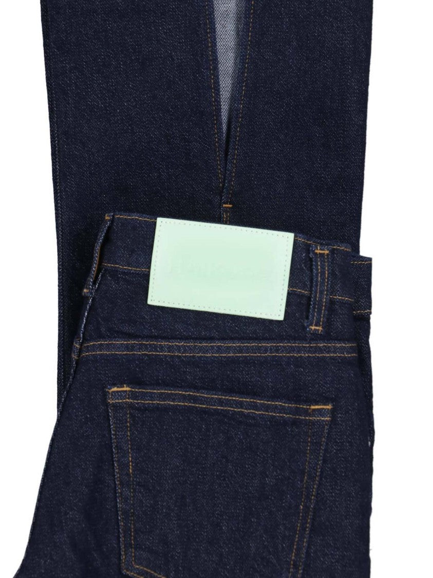Haikure Blue Chewy Denim Flared Jeans