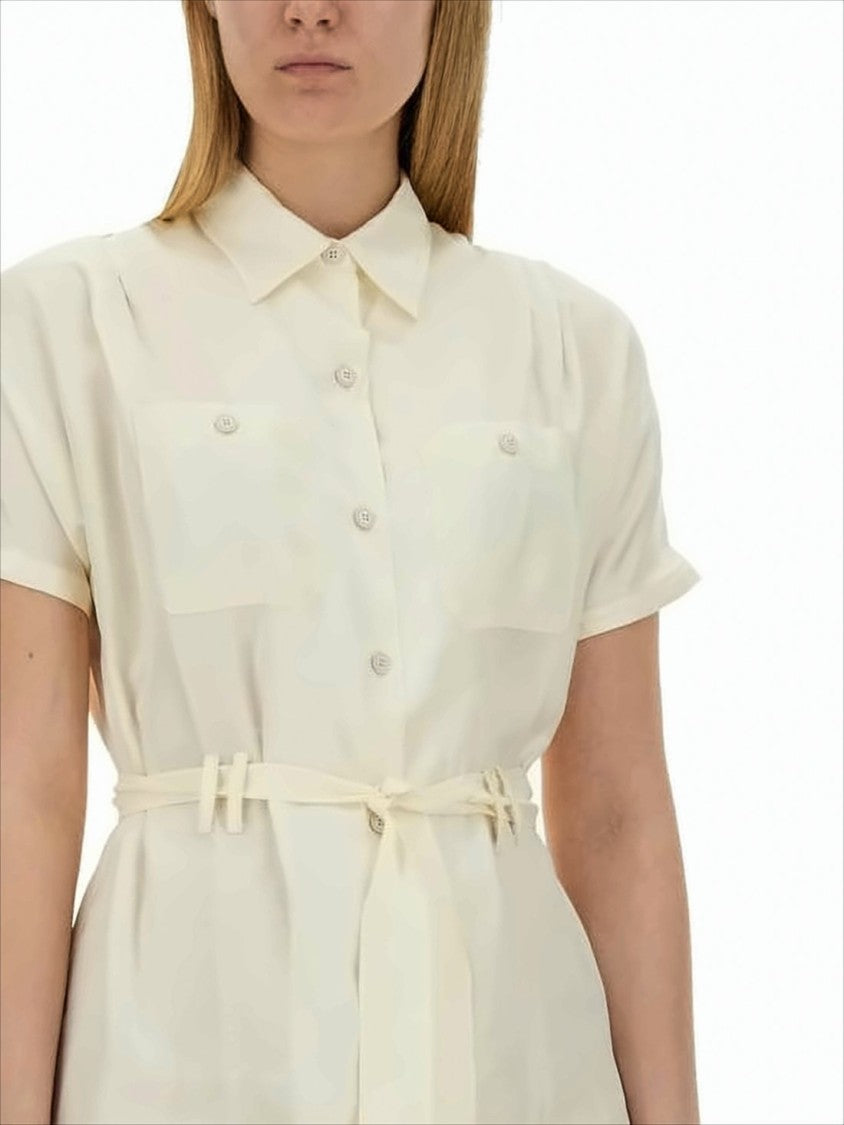 A.P.C. Button-Down Midi Dress With Classic Collar