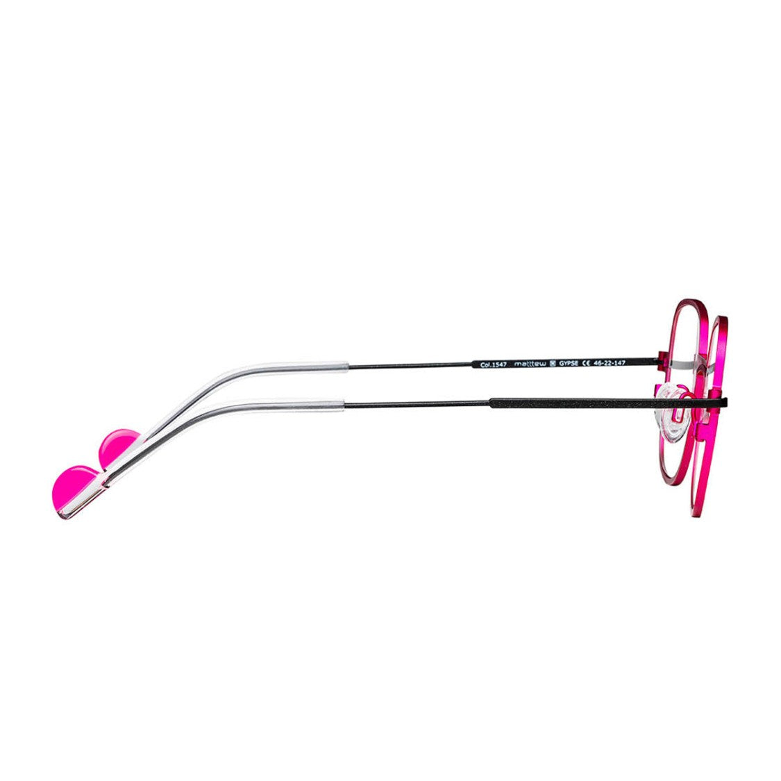 Matttew Fuchsia Gypse Geometric Bold Sunglasses