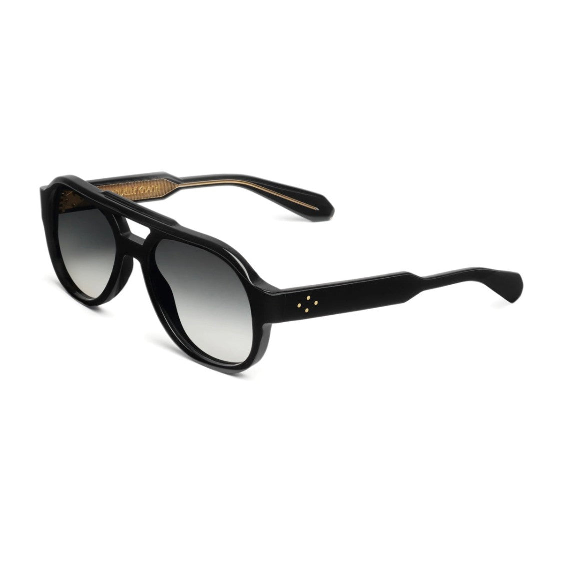 Emmanuelle Khanh Black Orion Square Sunglasses