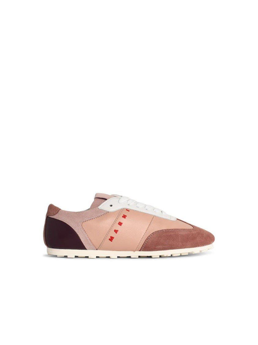 Marni 'Softy Soccer' Pink Leather Sneakers