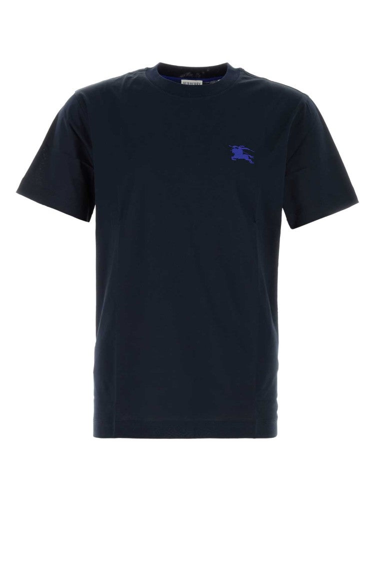 Burberry Navy Blue Cotton T-Shirt