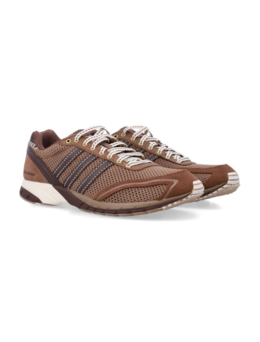 Adidas By Wales Bonner Adizero Adios Leather Mesh Sneakers