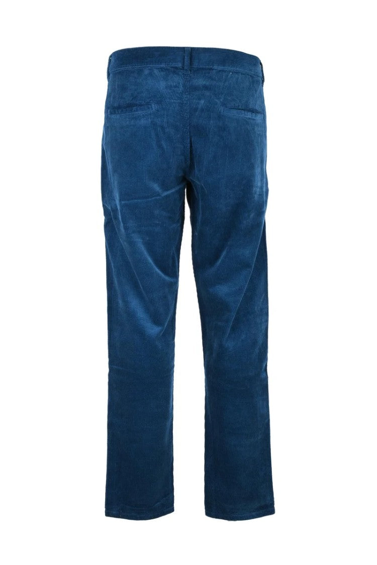 Aspesi Straight-Leg Blue Trousers