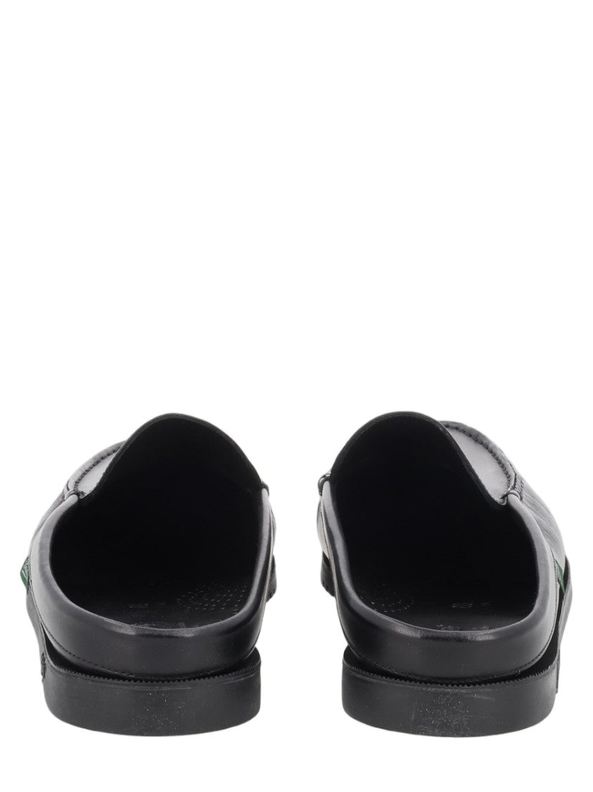 Paraboot Calf Leather Black Loafers With Rubber Sole