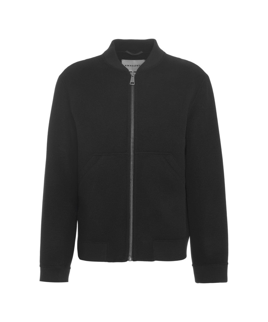 Amaranto Timeless Cotton Bomber Jacket With Minimalist Design