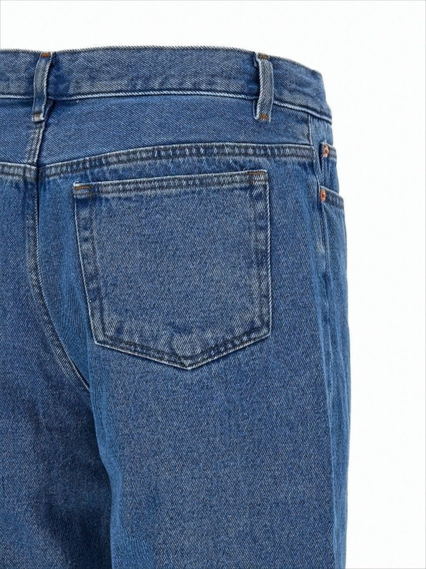 A.P.C. Straight-Leg Mid-Rise Denim Pants With Five-Pocket Design