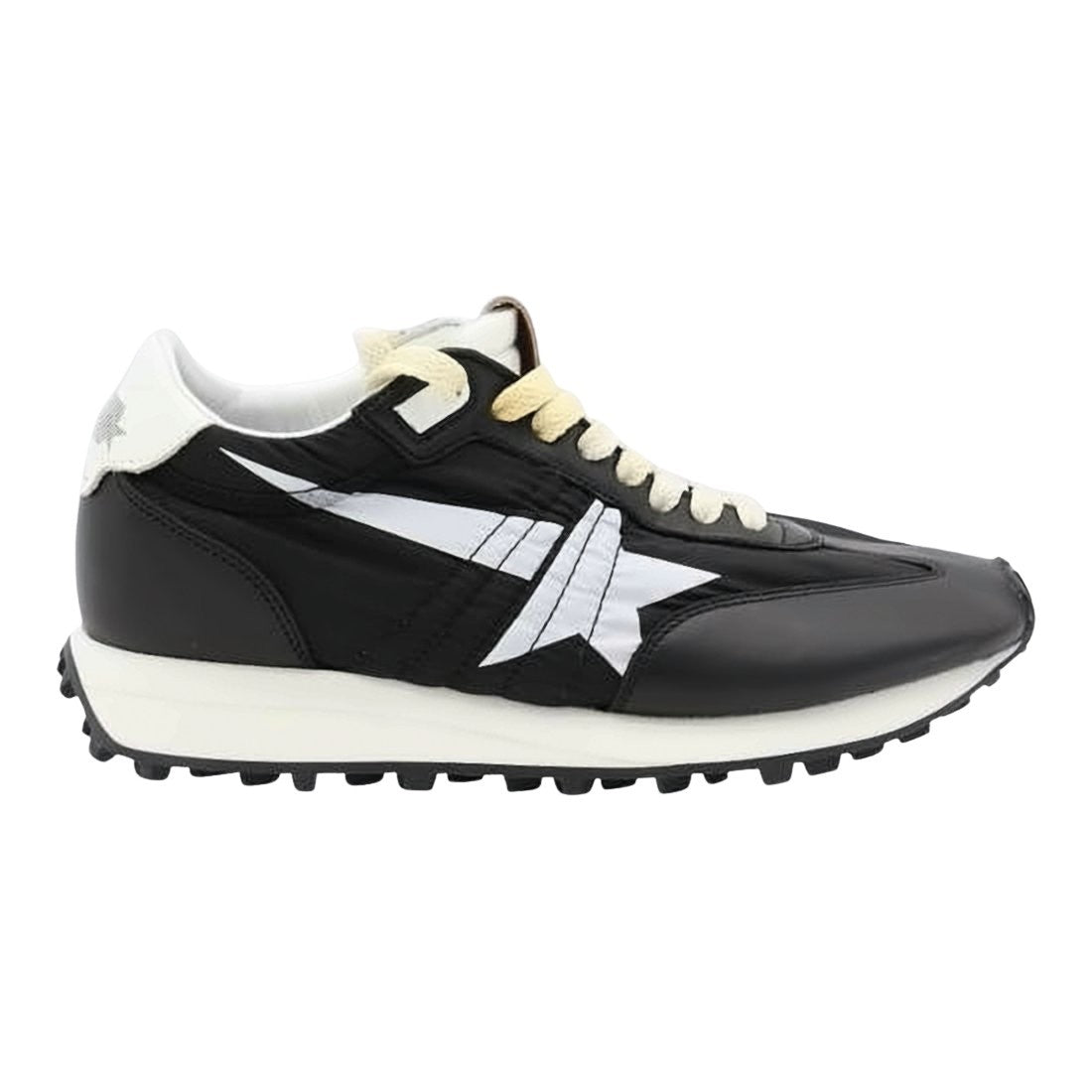 Golden Goose Black Sneakers With White Star