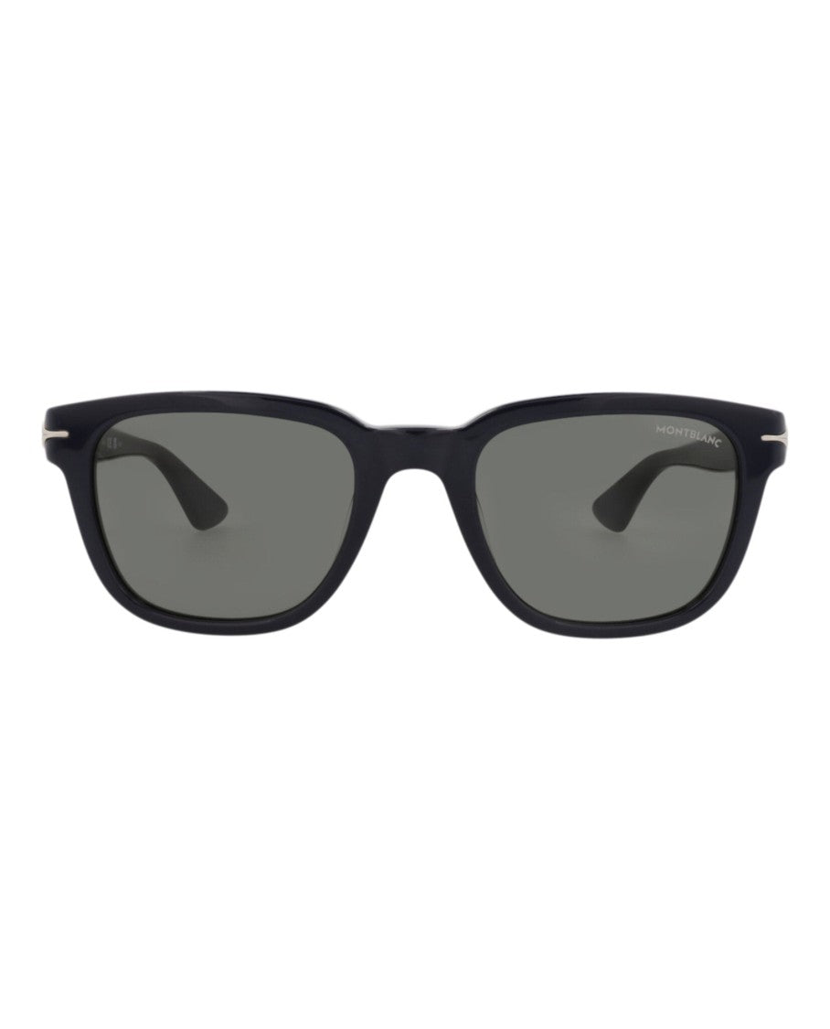 Montblanc Square-Frame Recycled Acetate Sunglasses