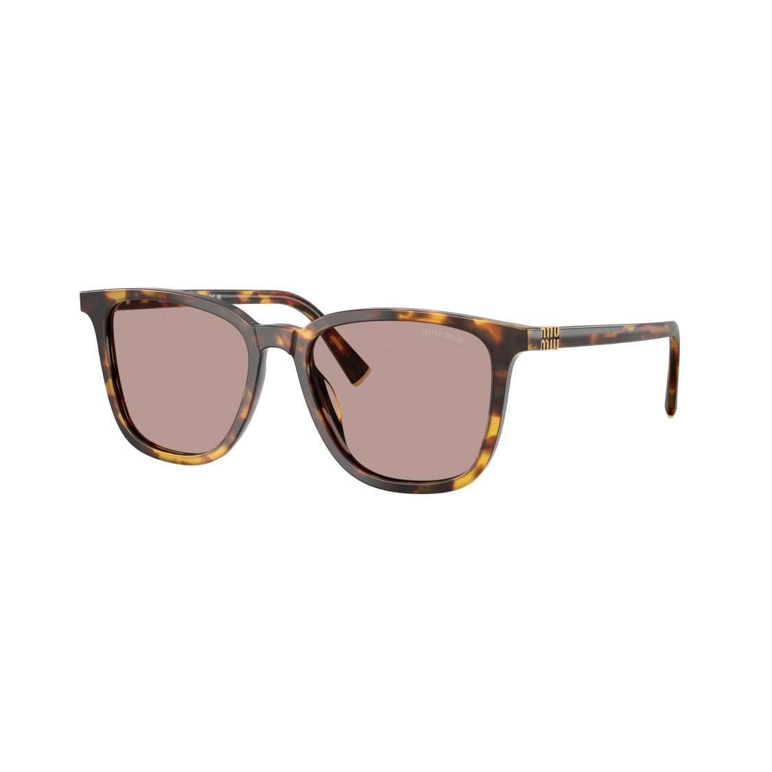 Miu Miu 0Mu B03s Classic Tortoiseshell Square Sunglasses