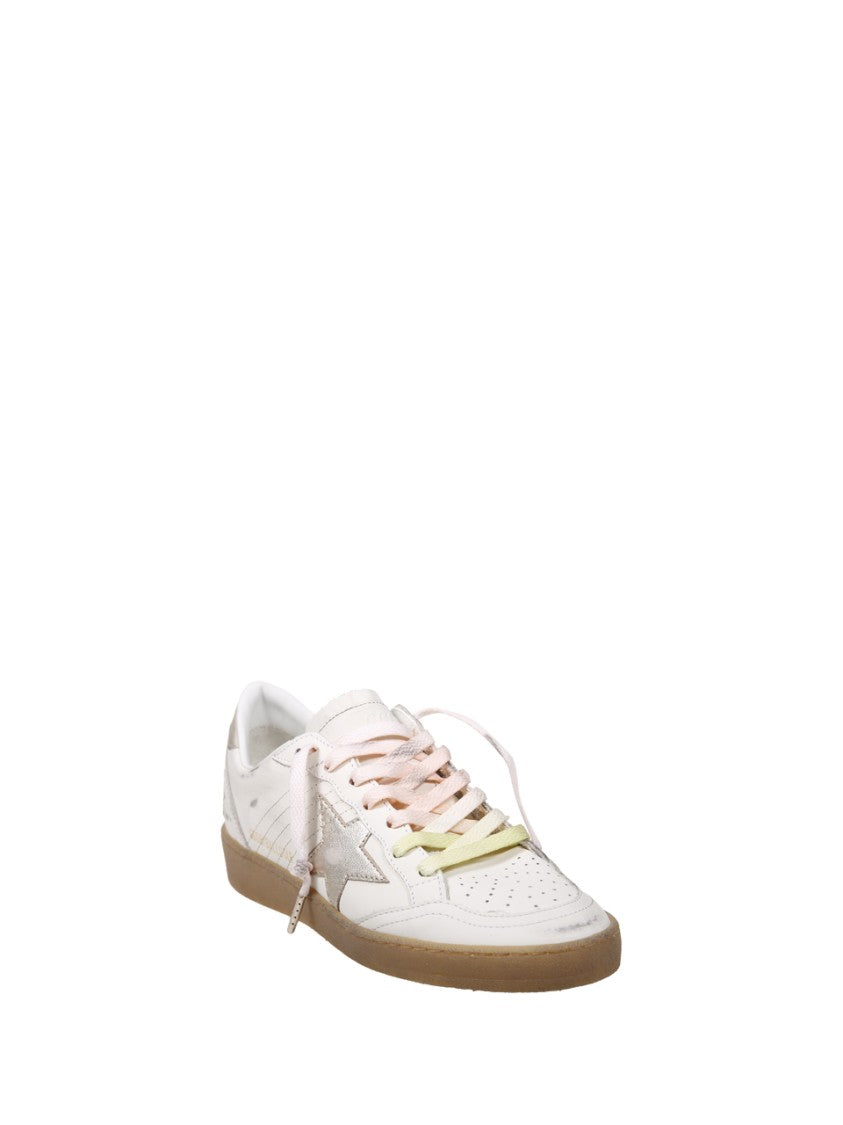 Golden Goose Ballstar Leather Upper Laminated Star Suede Heel