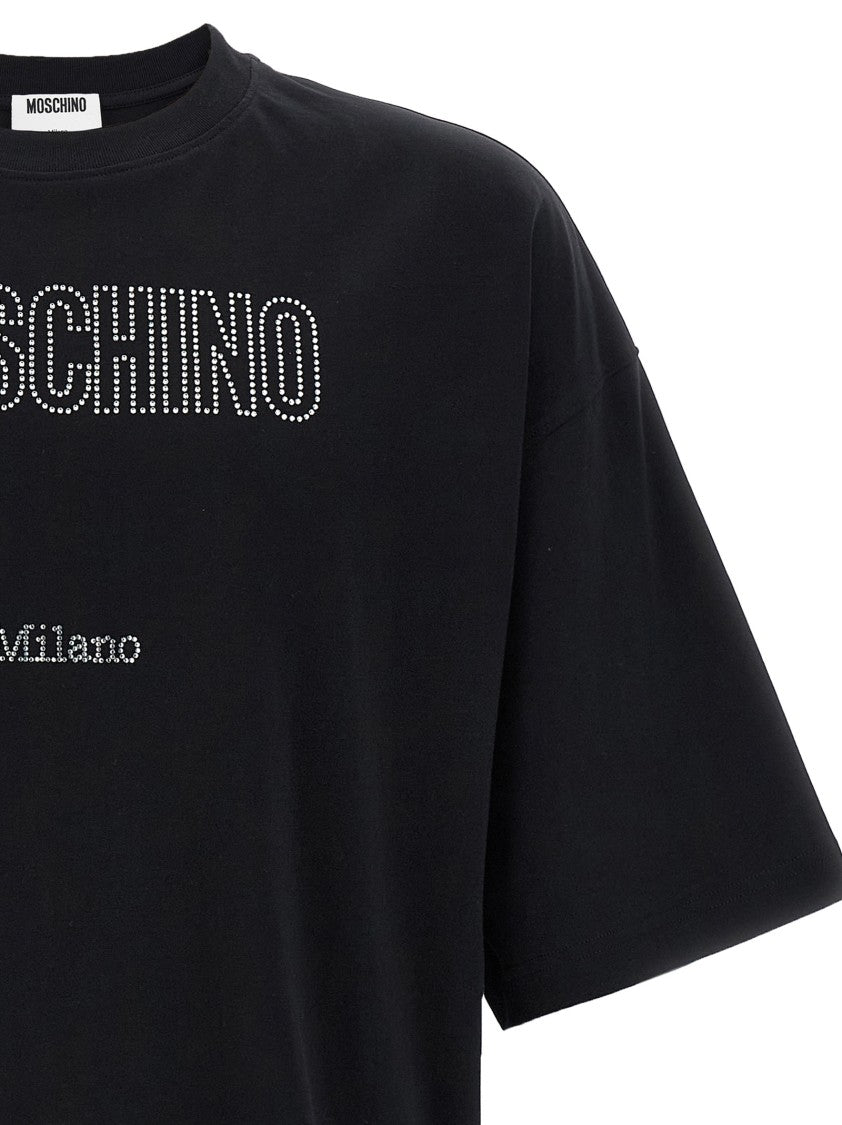 Moschino Rhinestone Logo T-Shirt