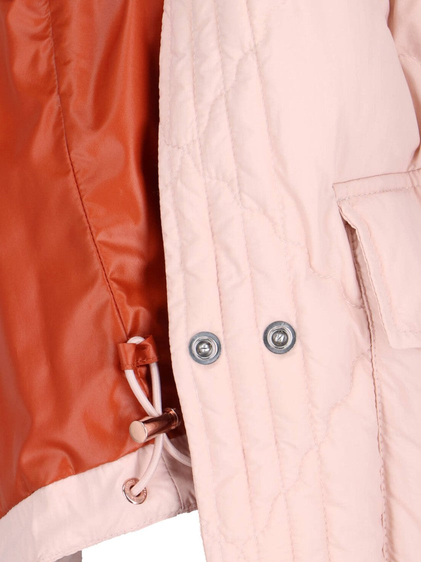 Moncler Pink Padded High-Collar Quilted Vest