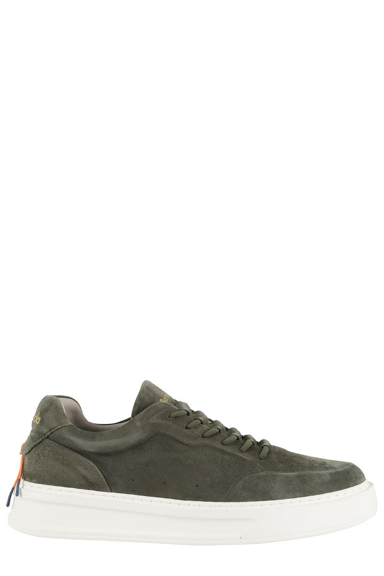 Barracuda Low-Top Suede Sneakers With Rounded Toe