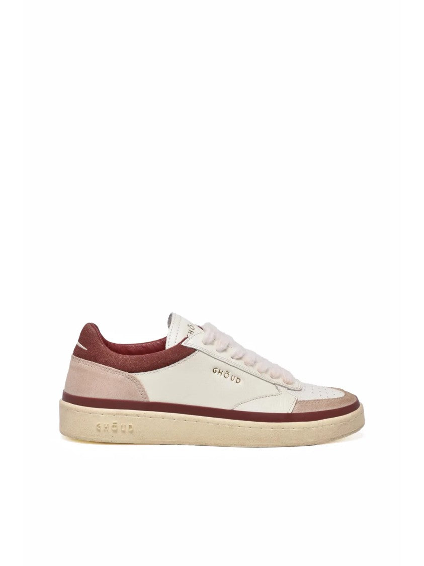 Ghoud Beige Leather Suede Sneakers