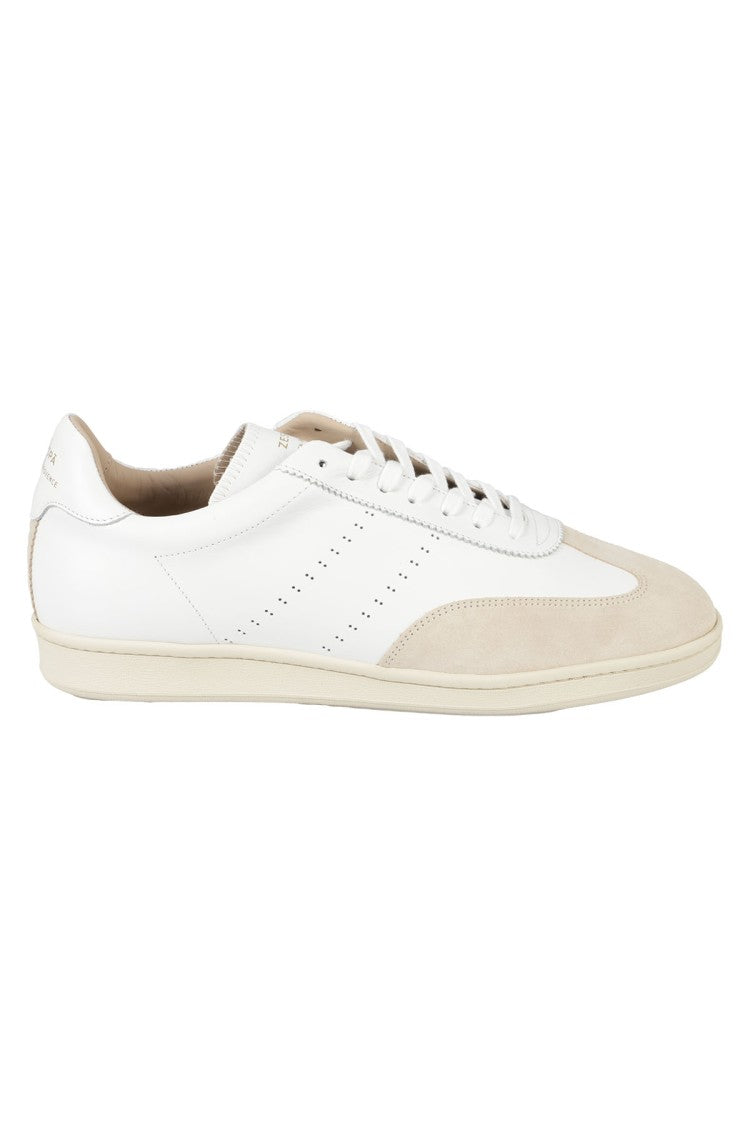 Zespa` Sporty Low-Profile Sneakers With Suede Accents