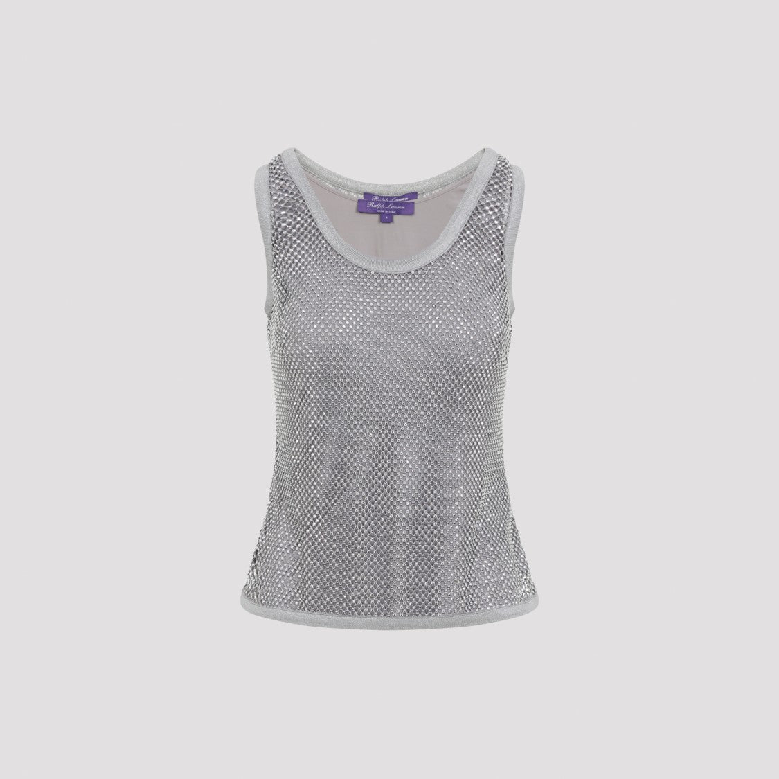 Polo Ralph Lauren Crystal-Embellished Silver Melony Blouse