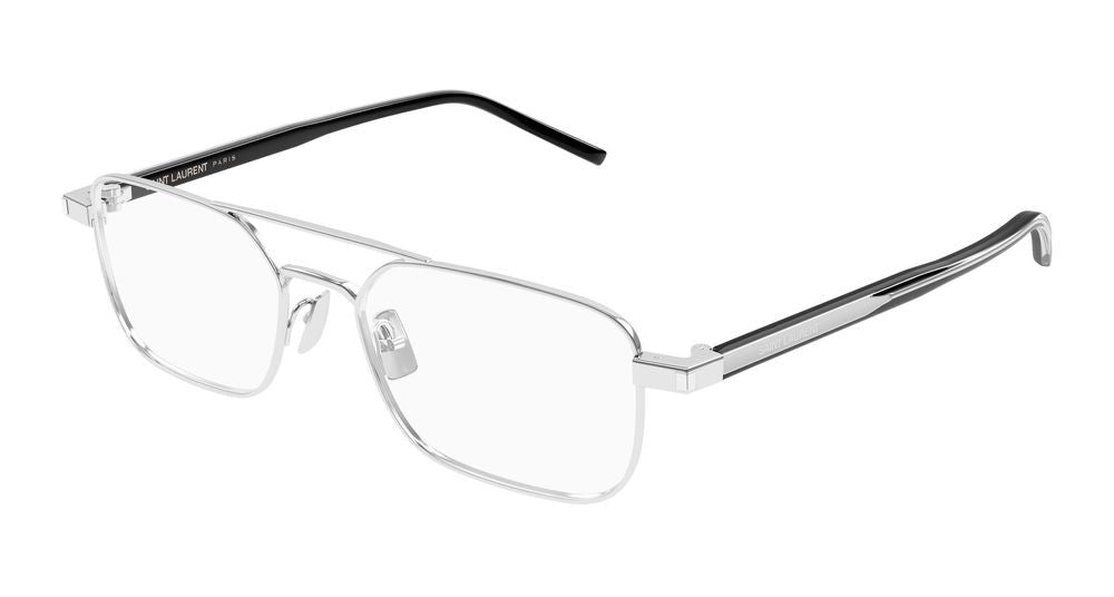 Saint Laurent Eyeglasses Saint Laurent Sl 780 001 Silver Crystal Transp 52/17/145