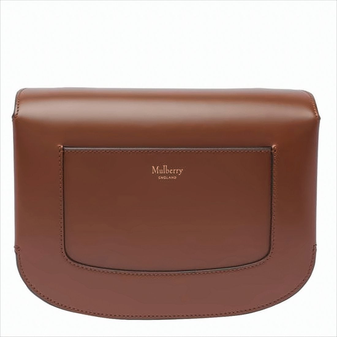 Mulberry Structured Calf Leather Crossbody Bag With Gold-Tone Clasp