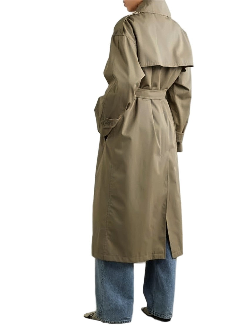 Max Mara Double-Breasted Long Trench Coat