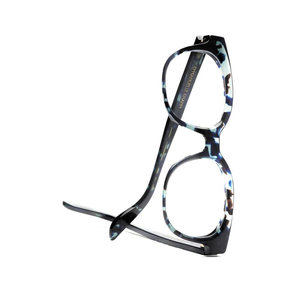 Emmanuelle Khanh Opus Squared Blue Acetate Sunglasses