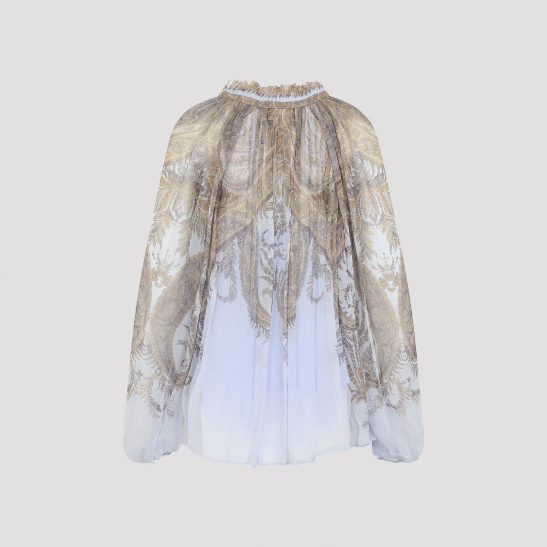 Zimmermann Lilac Paisley Hypnotic Billow Blouse