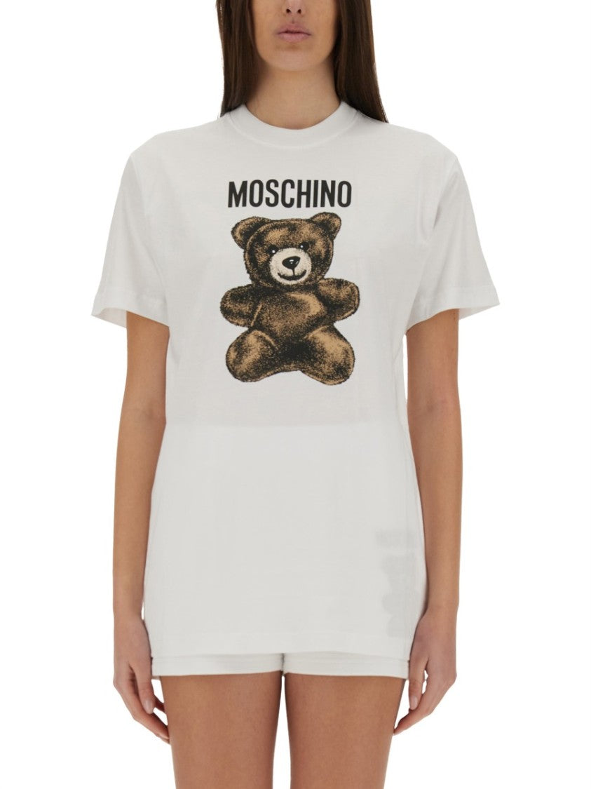 Moschino Playful Teddy Bear Graphic T-Shirt