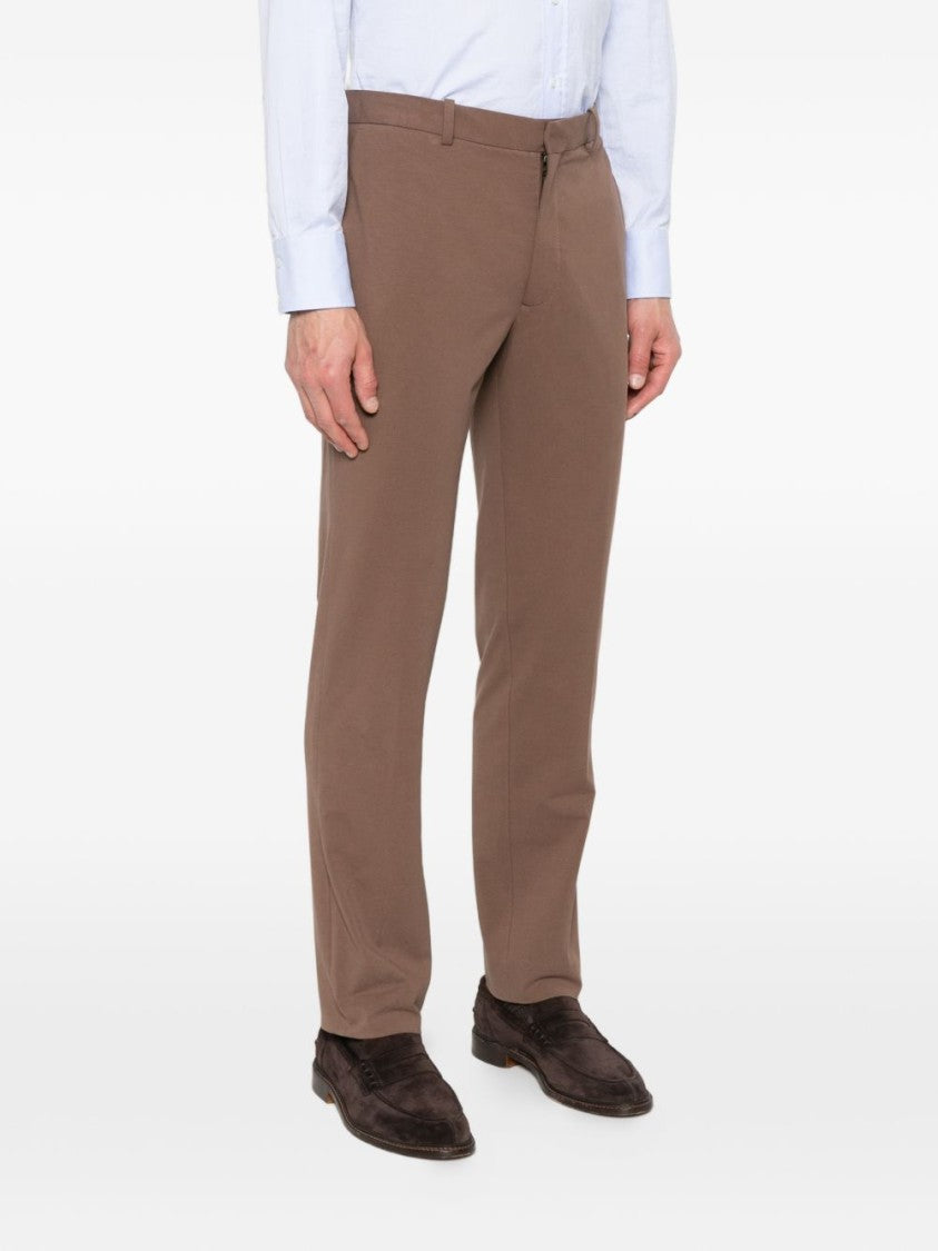 Circolo 1901 Straight-Leg Tailored Trousers With Concealed Fastening And Minimalist Design
