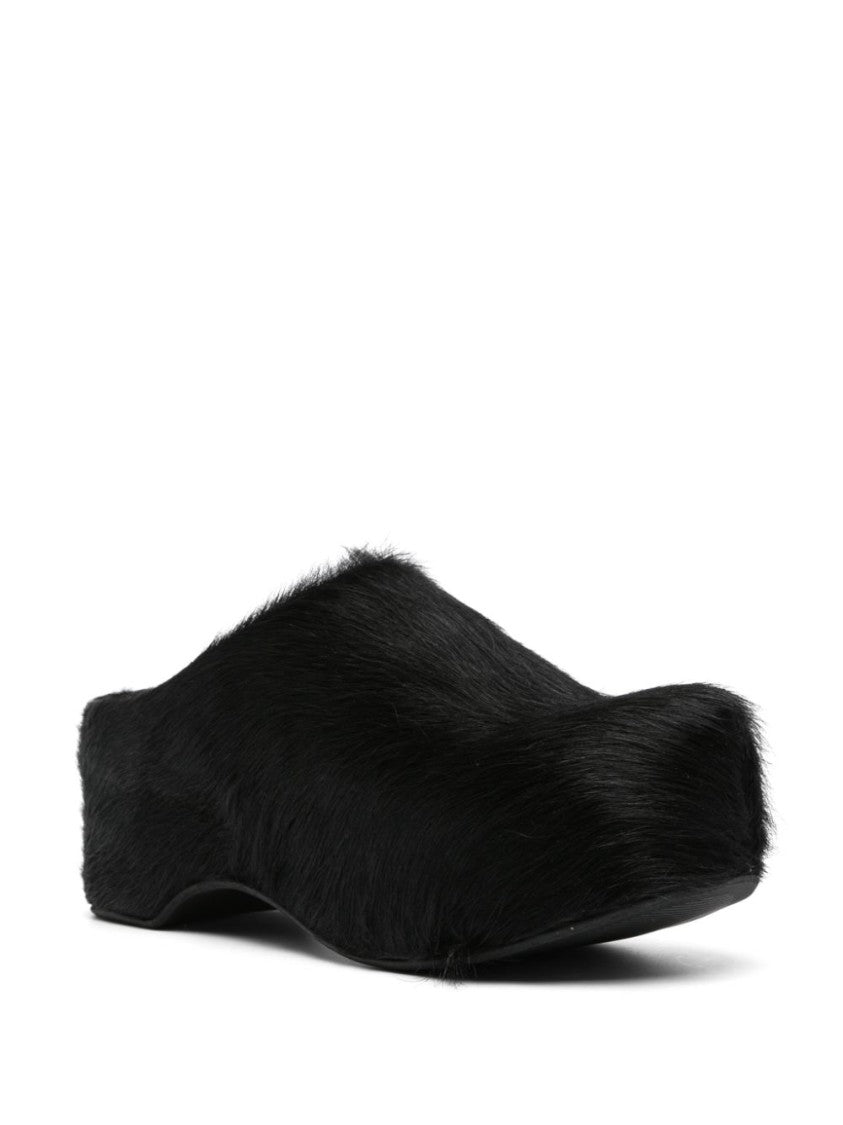 Marni Black Platform Mules