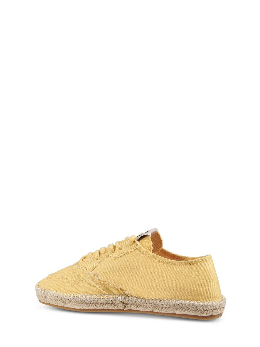 Autry Classic Lace-Up Flat Shoes With Woven Jute Sole
