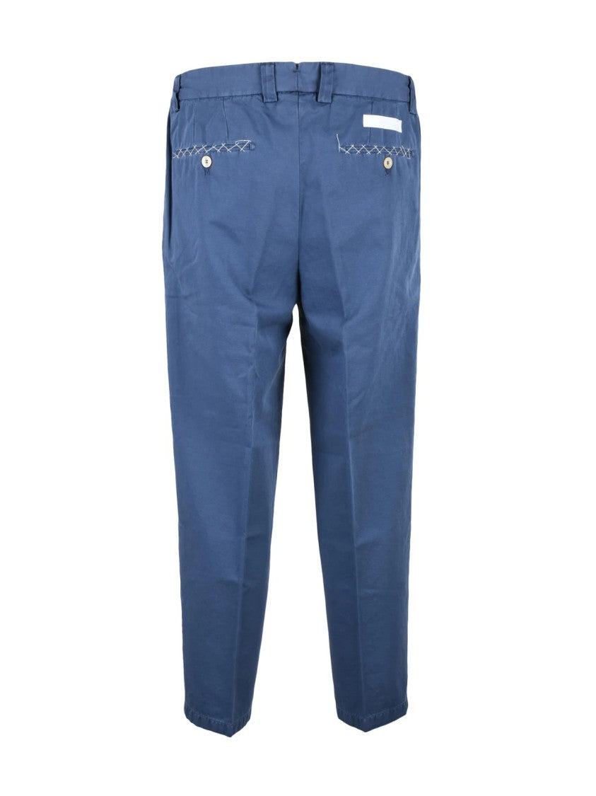 Briglia 1949 Lightweight Tailored Pants In Fine Cotton-Linen Blend