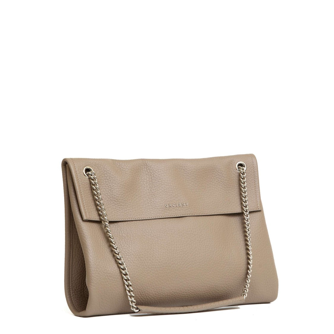 Orciani Venus M Handbag In Soft Textured Taupe