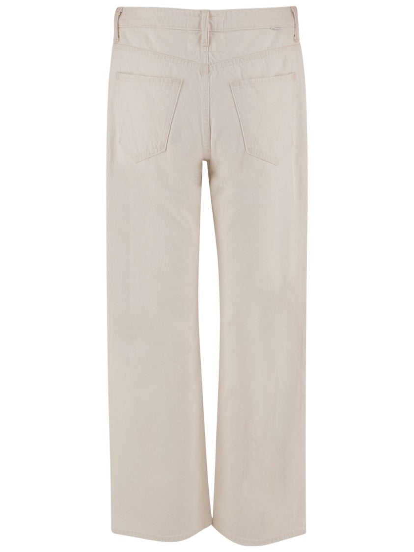 Mother Straight-Leg Cotton Denim Jeans With Classic Five-Pocket Design