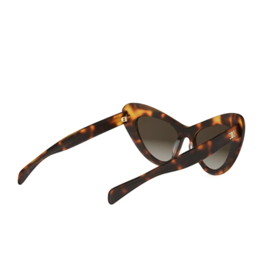 Celine Havana Triomphe Mini Acetate Cat-Eye Sunglasses