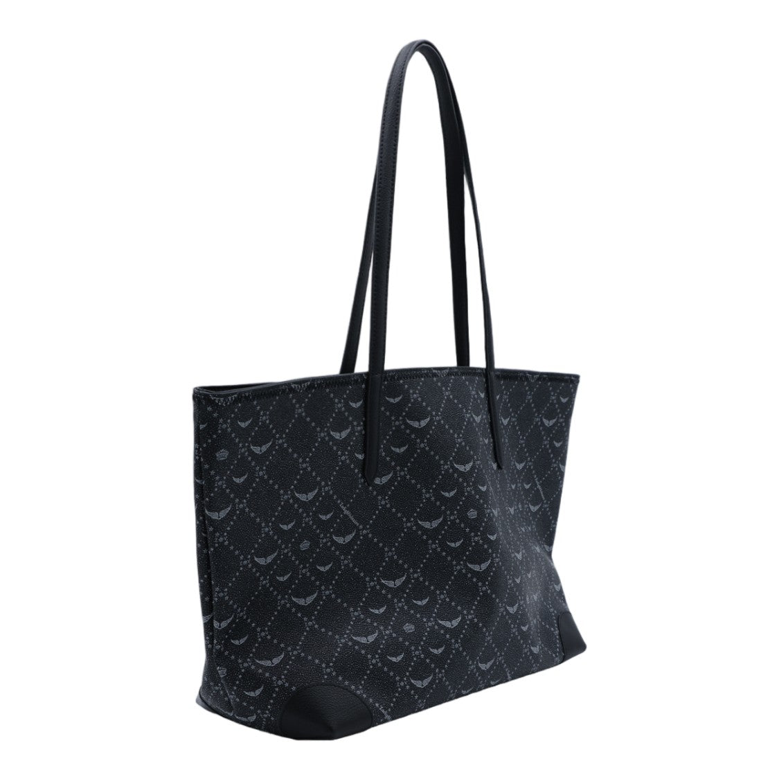 Zadig & Voltaire Textured Tote Bag With Winged Motifs And Stars