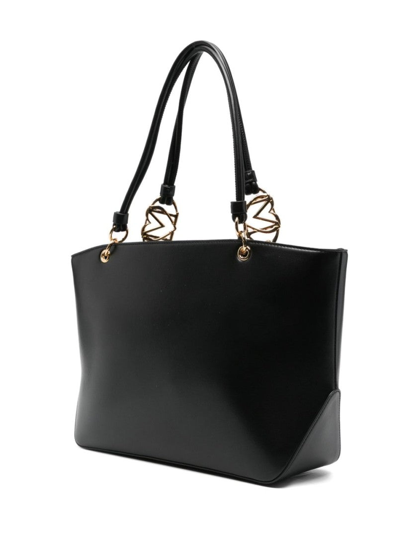 Love Moschino Structured Tote Bag With Gold-Tone Chain Details