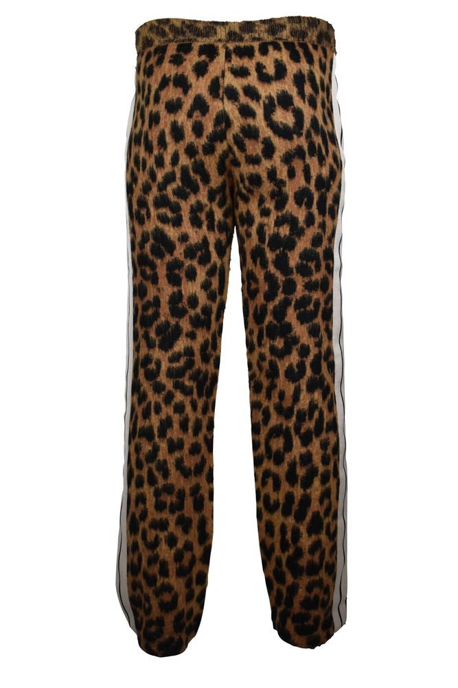 Palm Angels Animal Print Wool Blend Jogging Pants