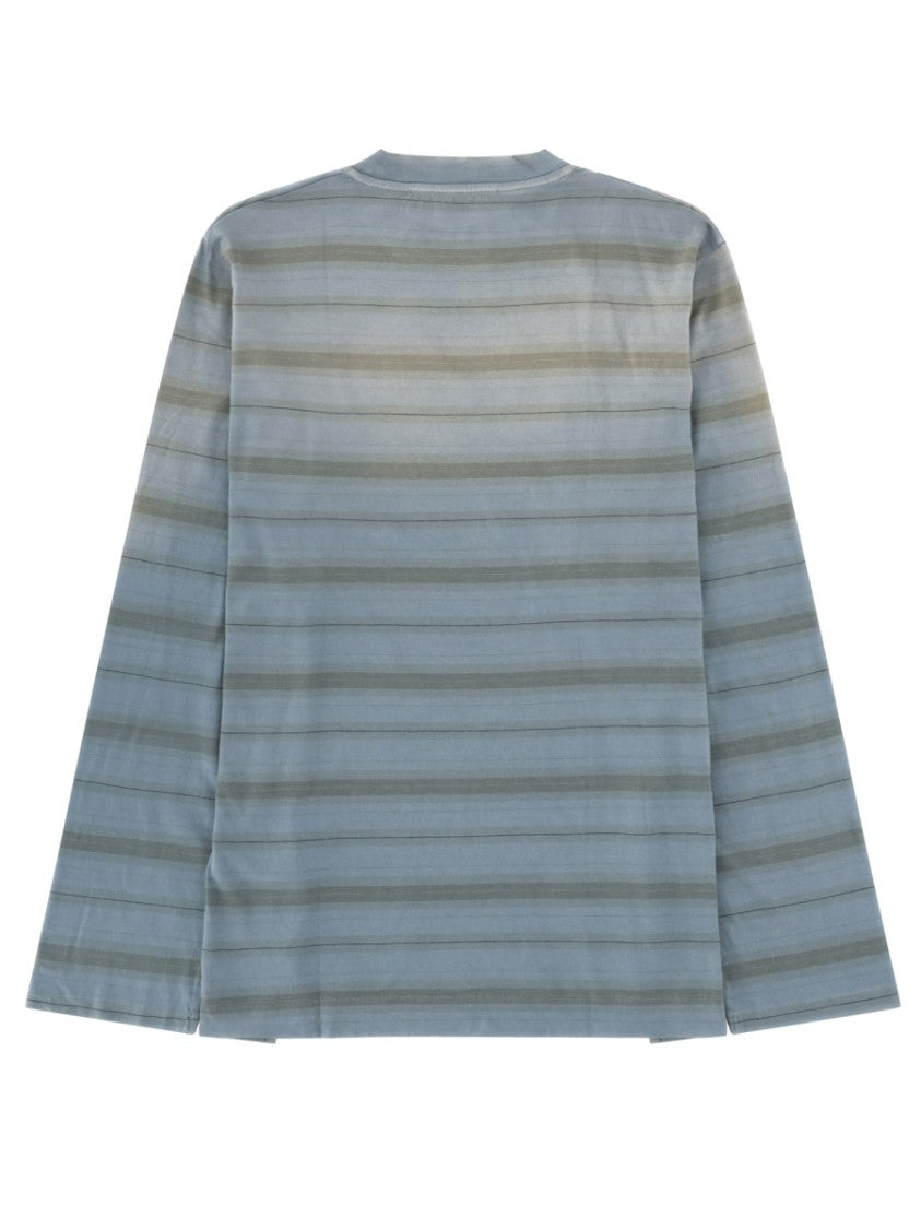 Our Legacy Muted Striped Cotton Boxy T-Shirt