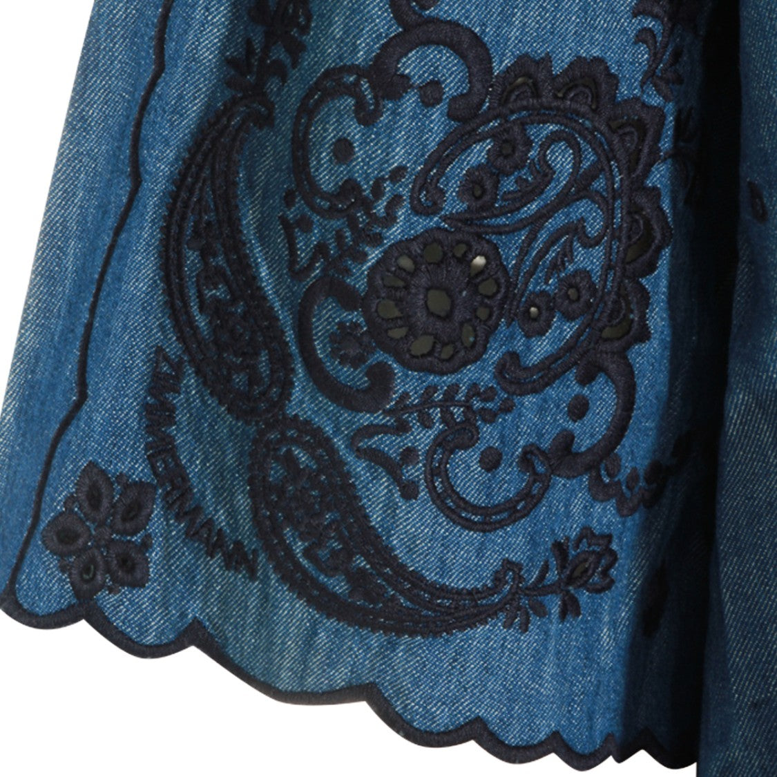 Zimmermann Blue Cotton Macrame Shirt