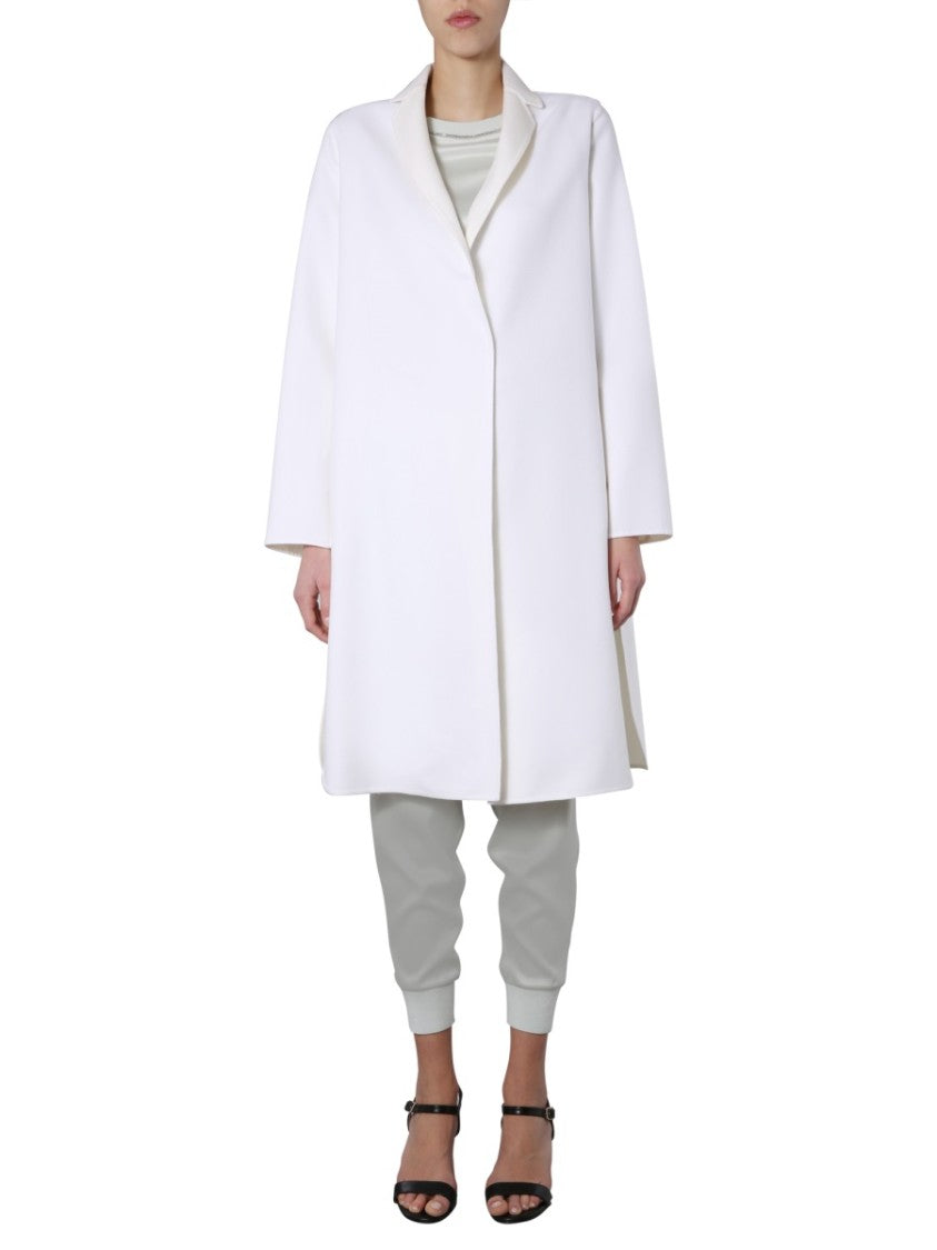 Fabiana Filippi Knee-Length V-Neck Coat With Jewel Detail