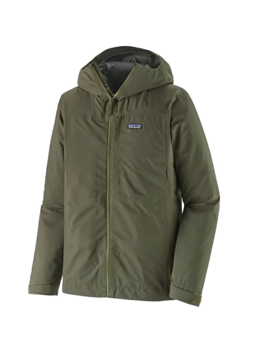 Patagonia Hooded Green Patagonia Jacket With Minimalist Design