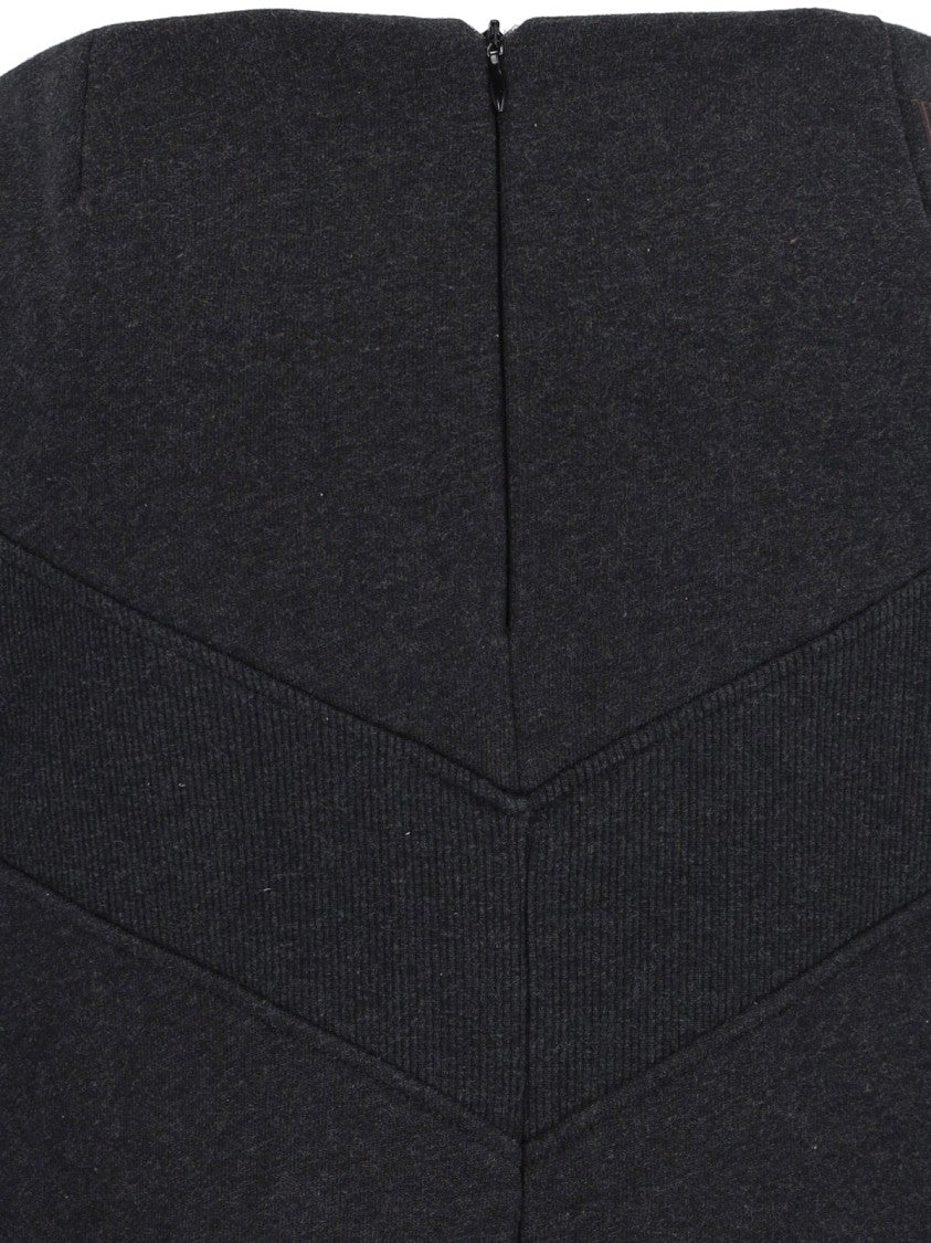 The Attico Midi Skirt – Black