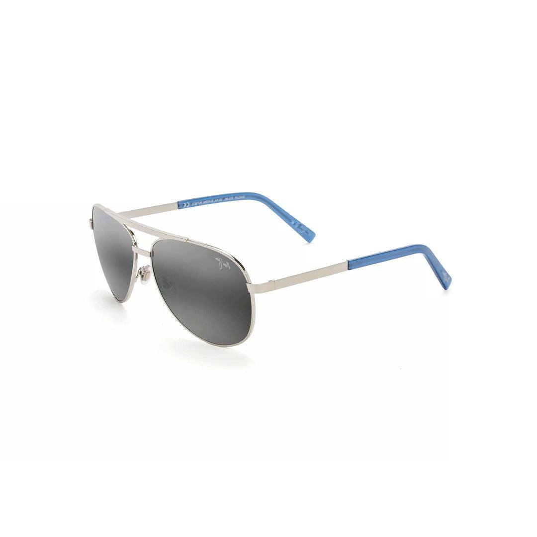 Maui Jim Seacliff Aviator-Style Metal Frame Sunglasses With Adjustable Nose Pads