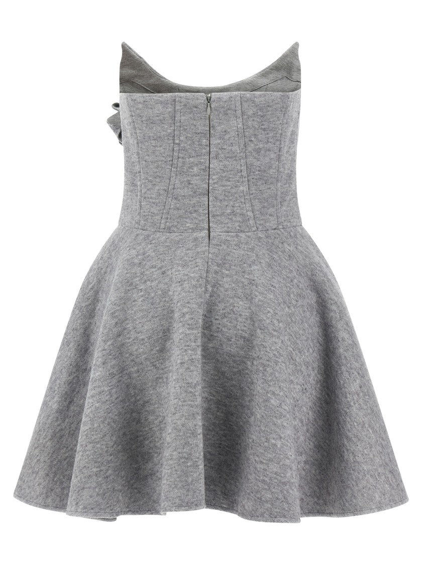 Giuseppe Di Morabito Mélange Mini Dress With Removable Brooch