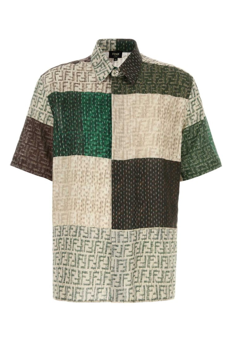 Fendi Multicolor Linen Shirt