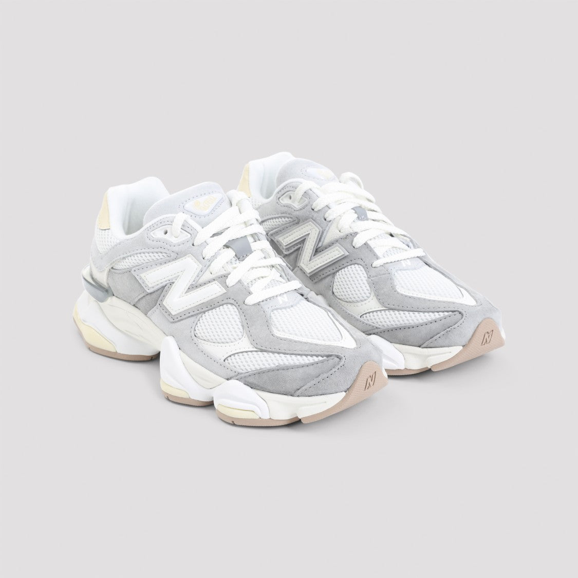 New Balance Layered Design Sneakers With Chunky Sole And Prominent Logo