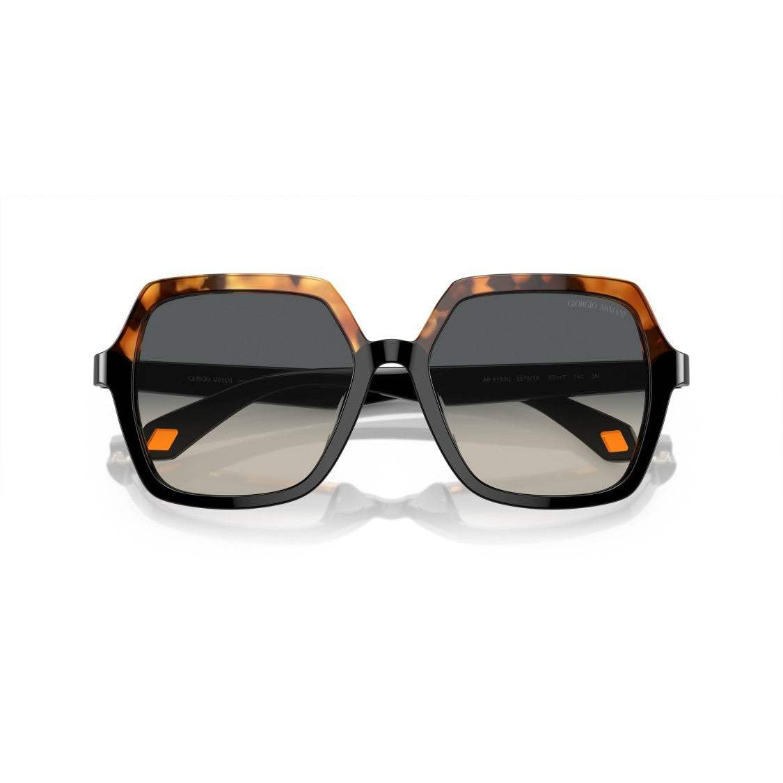 Giorgio Armani 0Ar8193u Oversized Square Sunglasses With Tortoiseshell And Gradient Lenses